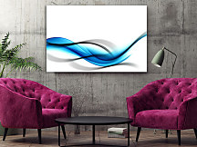 Obraz Modrá abstraktná vlna